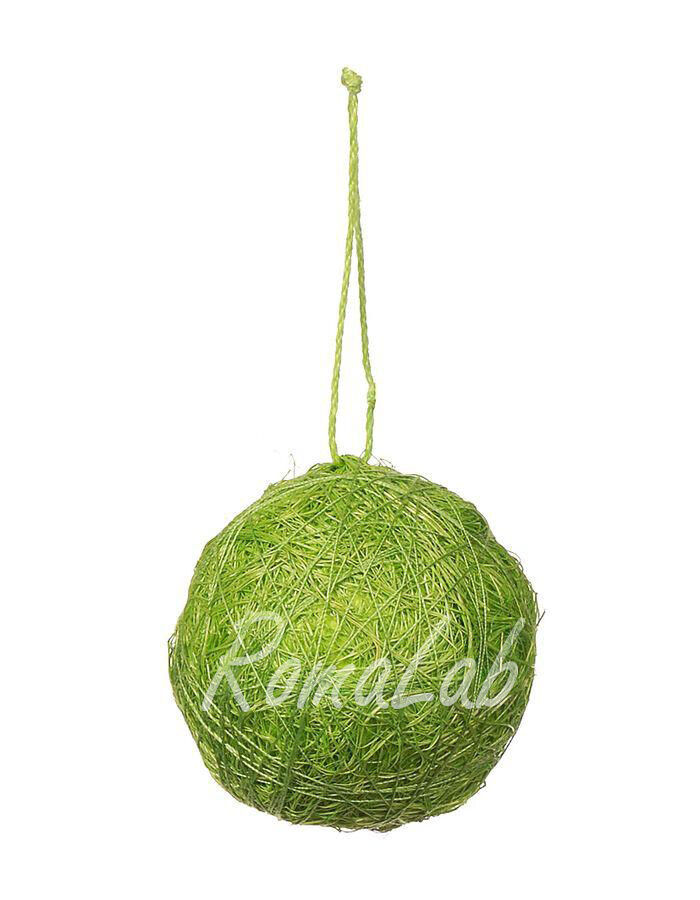 12 palle di corda sisal color verde 4 cm SFERE natalizie per