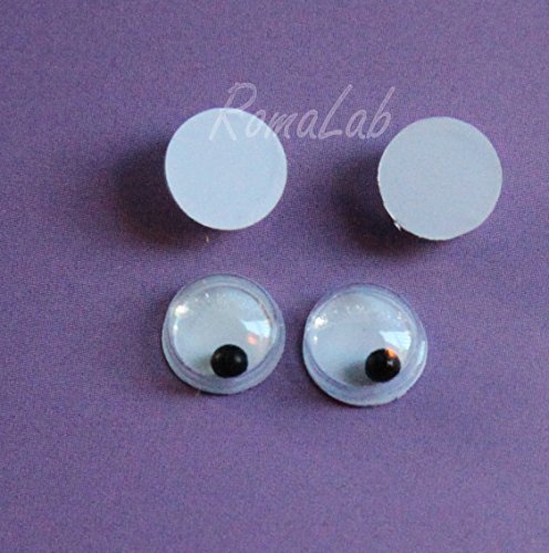 35 occhietti mobili colorati da 8 mm occhi per pupazzi miniature  decorazioni - RomaLab