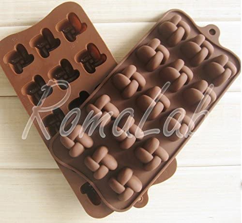 RomaLab Stampo in Silicone Intreccio per Praline Cioccolata CIOCCOLATTINI  Uso Alimentare - RomaLab